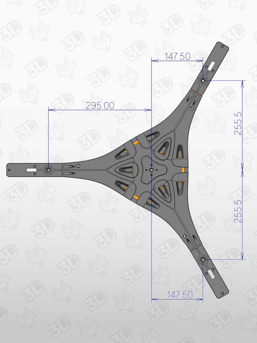 Grundplatte DIY V2.0 für Autodarts – passend zu Robbel3D Sets